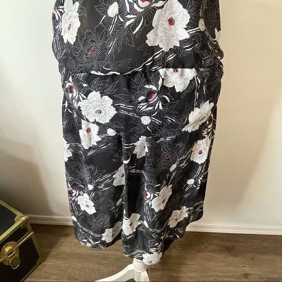 SanYeVon Vintage Floral Dress Sz S - Picture 9 of 12